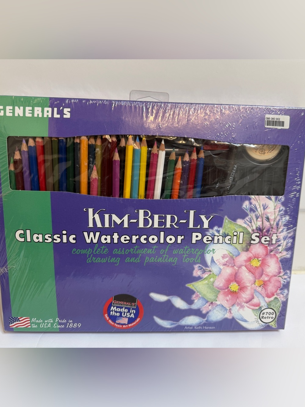 General’s Kim-Ber-Ly Classic Watercolor Pencil Set #700 Retro - New